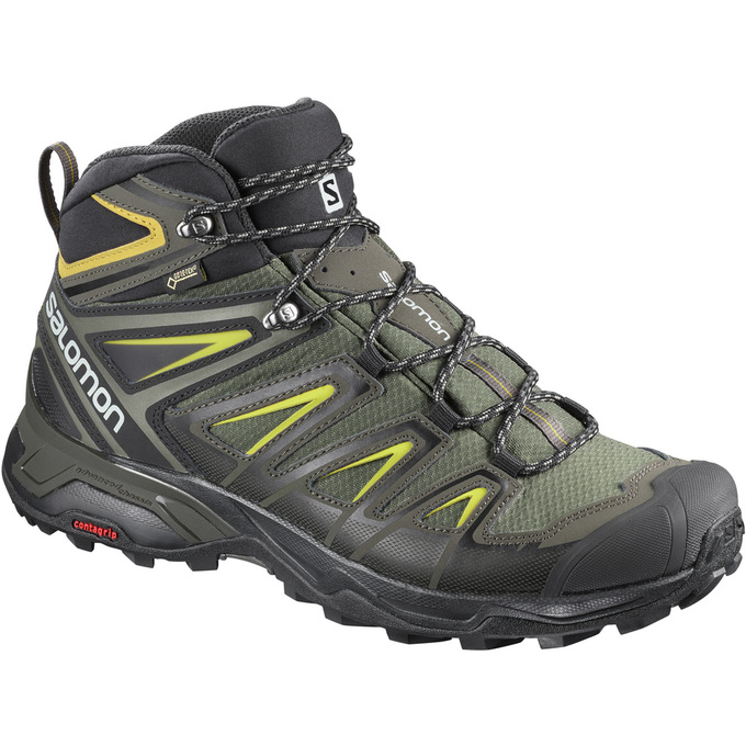 Zapatillas Trekking Salomon Hombre Negras - Salomon Argentina X ULTRA 3 WIDE MID GTX® ,576104-ZBO